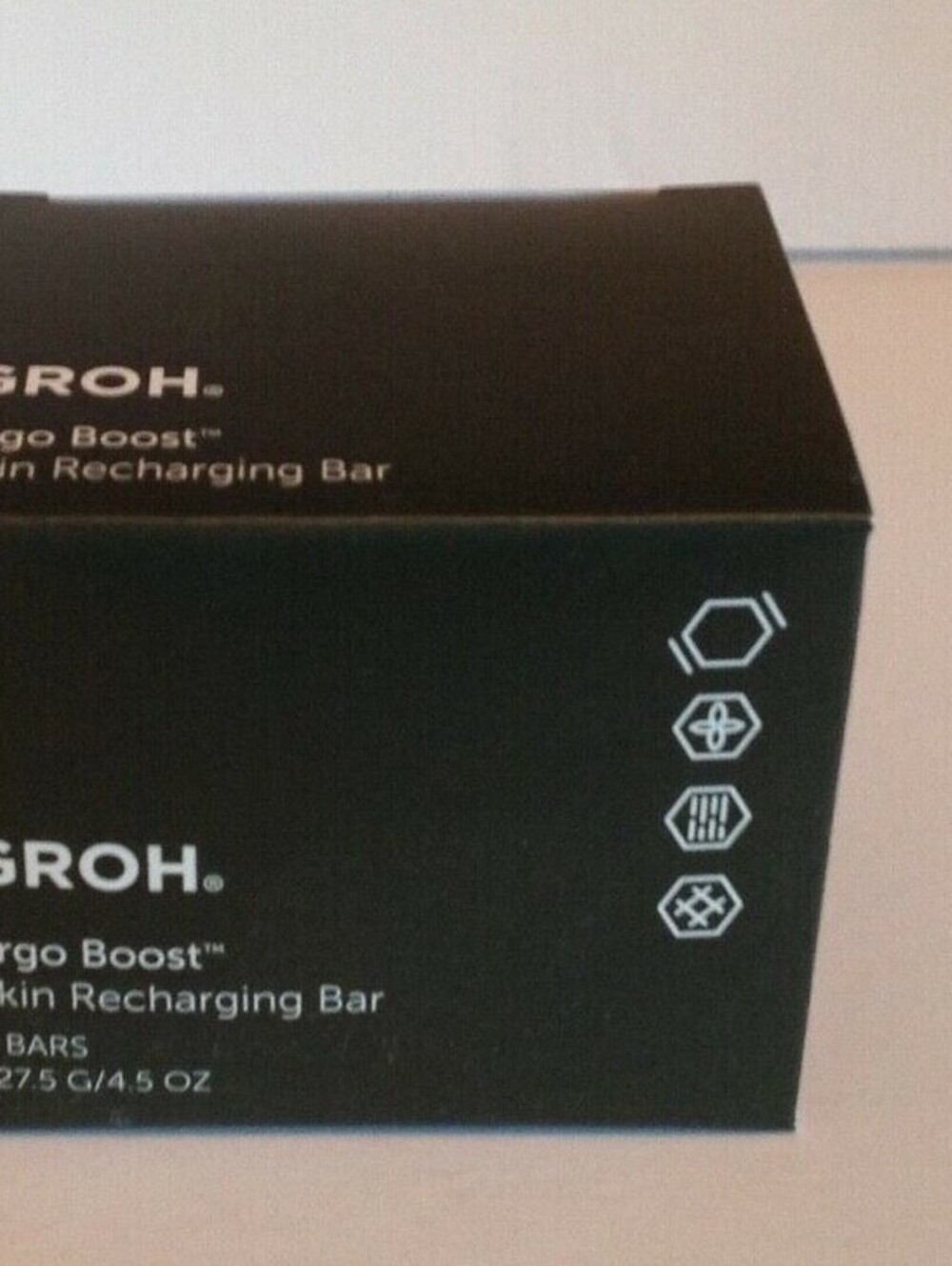 NEW Groh Ergo Boost Skin Recharging Bars 4.5 Oz New 100% Vegan  UNISEX - ORGANIC